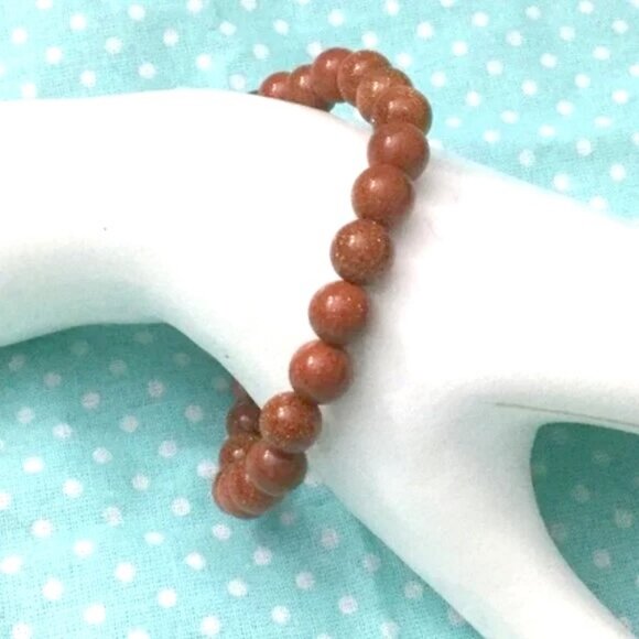 New 3pc Natural Stone Stretch Bracelet Set - Mixed Gemstone Beads Boho Stackable - Picture 6 of 10